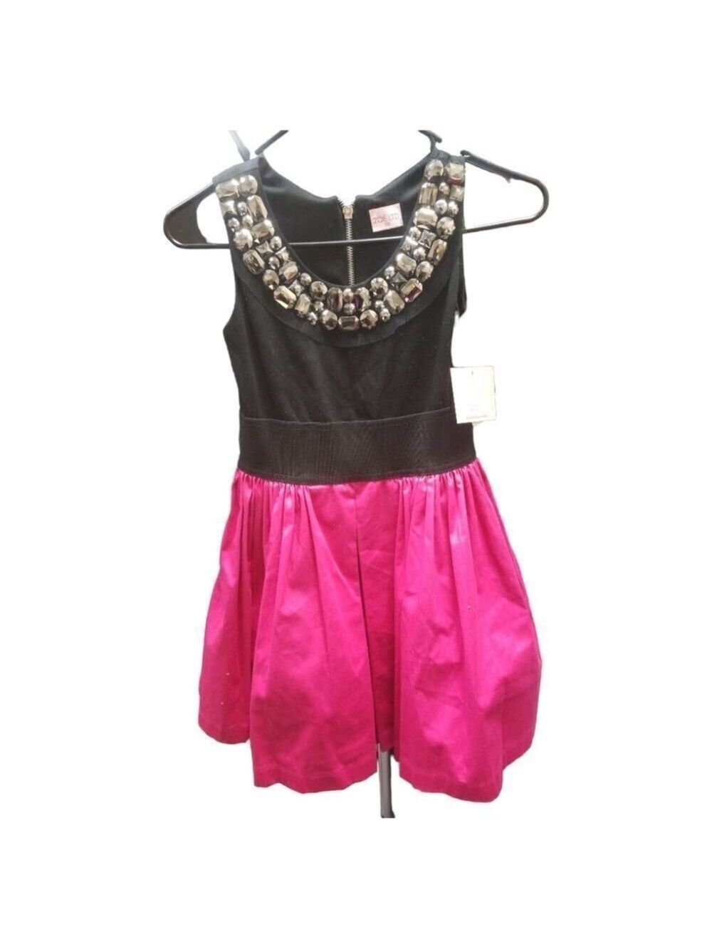 Neiman Marcus ZOE LTD Pink Black Party Holiday Girls Dress Size 10 Host Pick